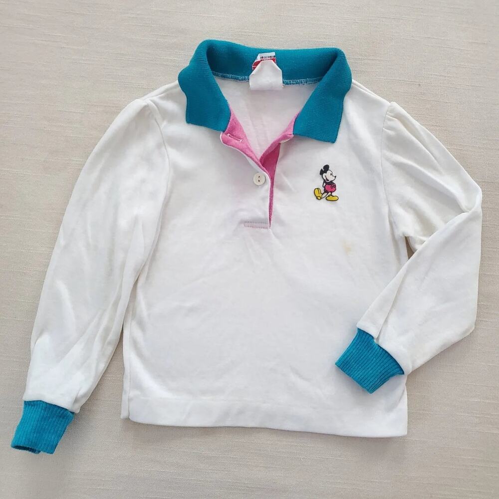 Vintage Disney Mickey Mouse Color Pop Shirt 3t - Picture 2 of 10